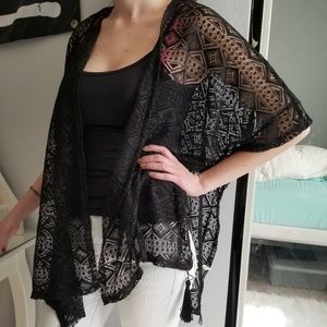 Lace kimono
